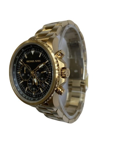 Michael Kors Chronograph Mk 8642 Gold For Men's | eBay