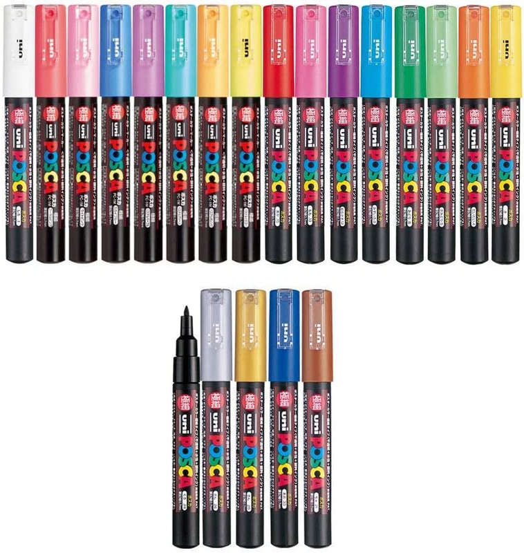Uni Posca Paint Marker FULL RANGE Bundle Set , Mitsubishi Poster Colour ALL COLO
