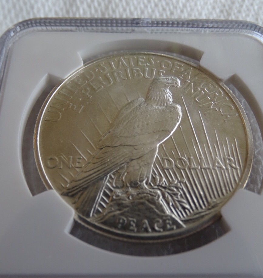 1921 HIGH RELIEF PEACE DOLLAR $1 NGC MS 66