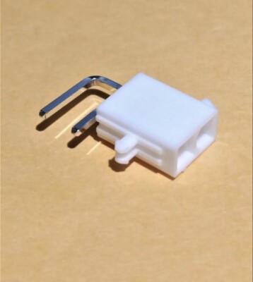 10 Pcs. Molex 39-30-0020 2 Pin Mini-Fit Jr. Male Right Angle Thru-Hole Connector