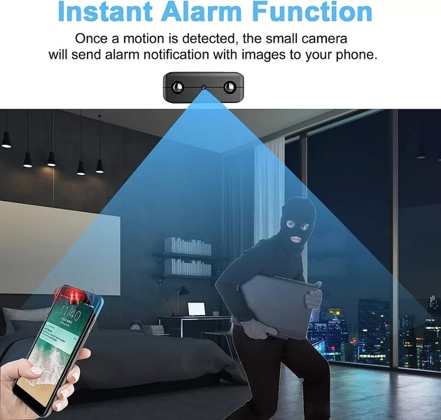 Small Hidden Mini Spy Camera Secret Tiny Cam For Home / Car With Motion Detector - Image 6