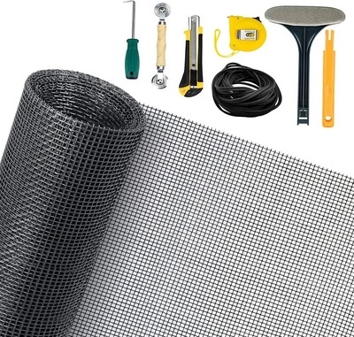 7 PCS Screen Repair Kit - 59'' × 106  Window Screen Replacement