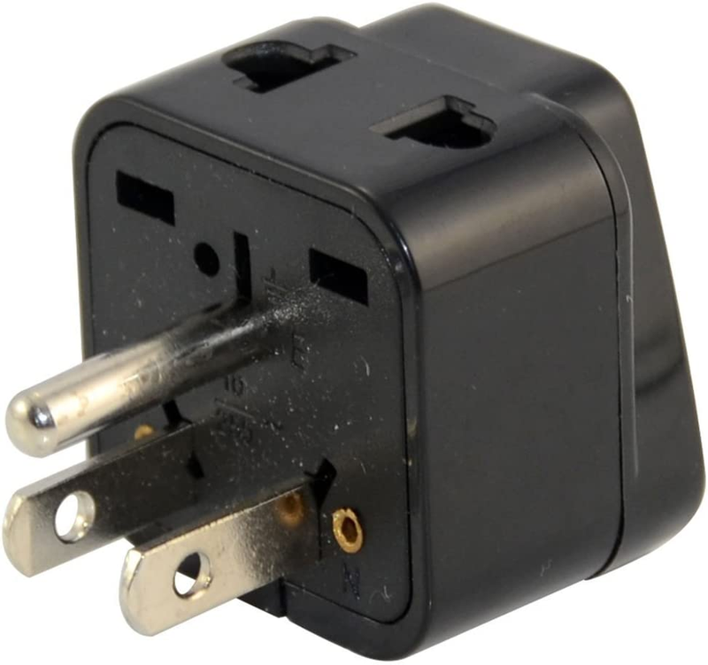 U-U73590AK Universal EU UK AU to US USA Canada AC Travel Power Plug Adapter Conv