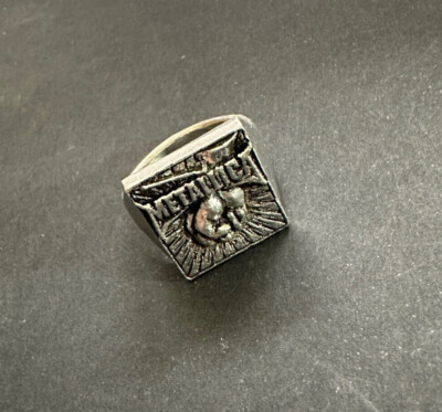METALLICA Signet Pewter Ring Alchemy Poker