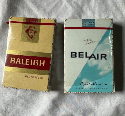 Belair Raleigh Filter Tip Cigarettes Advertising Playing Cards ￼US Playing Cards