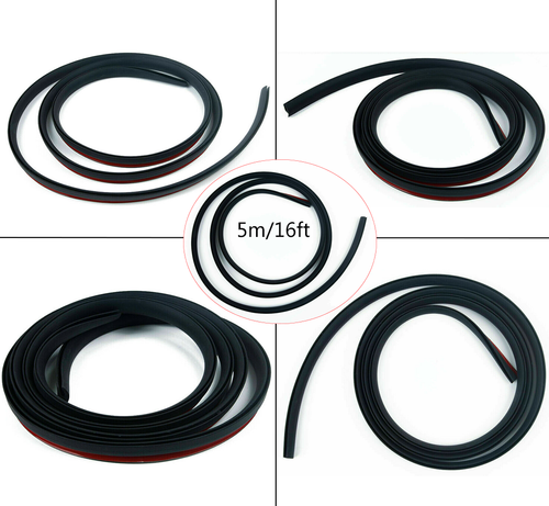 5M Universal Car Rubber Sealing Strip Seal Weatherstrip Edge Trim Slanted T-Type