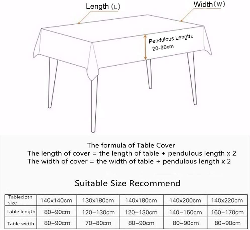 Cotton Linen Tablecloth Flounces Fabric Dust-Proof Table Cover for Kitchen Dinne