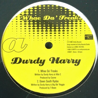DURDY HARRY ''WHAE DA' FREAKS'' 2001 VINYL 12'' SINGLE 4 TRACKS ~RARE~ HTF *SEALED*