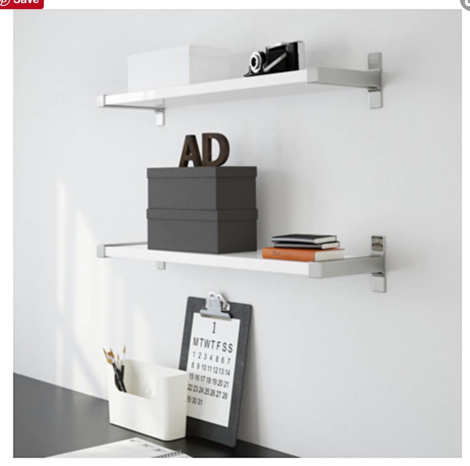 Ikea Wall Shelves White (2 available) Ekby Bjarnm/Ekby Tony in