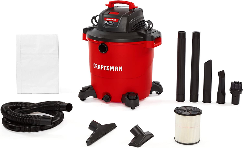 CRAFTSMAN CMXEVBE17596 20 Gallon 6.5 Peak HP Wet/Dry Vac, Heavy-Duty Shop Vacuum