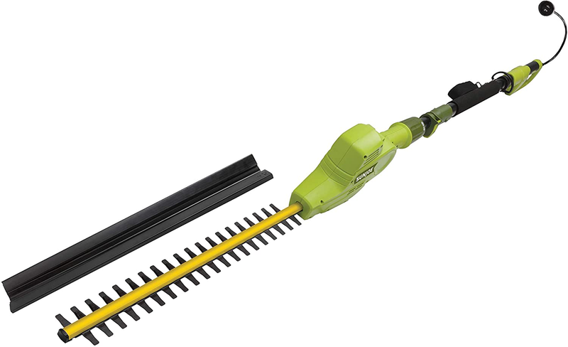 Sun Joe SJH902E 21 in 4 Amp Multi Angle Electric Telescoping Pole Hedge Trimmer