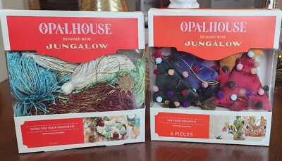 14 Opalhouse Christmas Designed With Jungalow Tassel Vase Filler Ornaments Lot