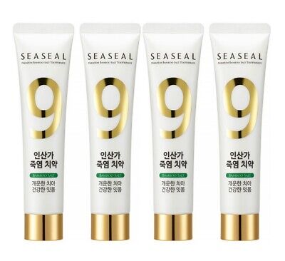 (x 4pack) 9 Times Baked Seaseal Bamboo Salt Toothpaste Natural Formula