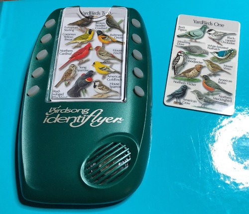 Birdsong IdentiFlyer Bird Call Song Identifier w/ Yard Bird Cards Series 1 & 2 +