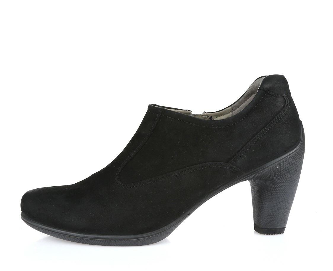 Womens ECCO black leather loafers pumps shoes sz. 41 M NEW!