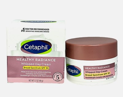 2X Cetaphil Healthy Radiance Whipped Day Cream SPF 30 1.7oz./48g New; 09-2024