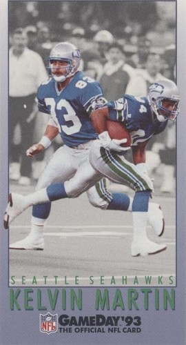 1993 Fleer GameDay Kelvin Martin #296
