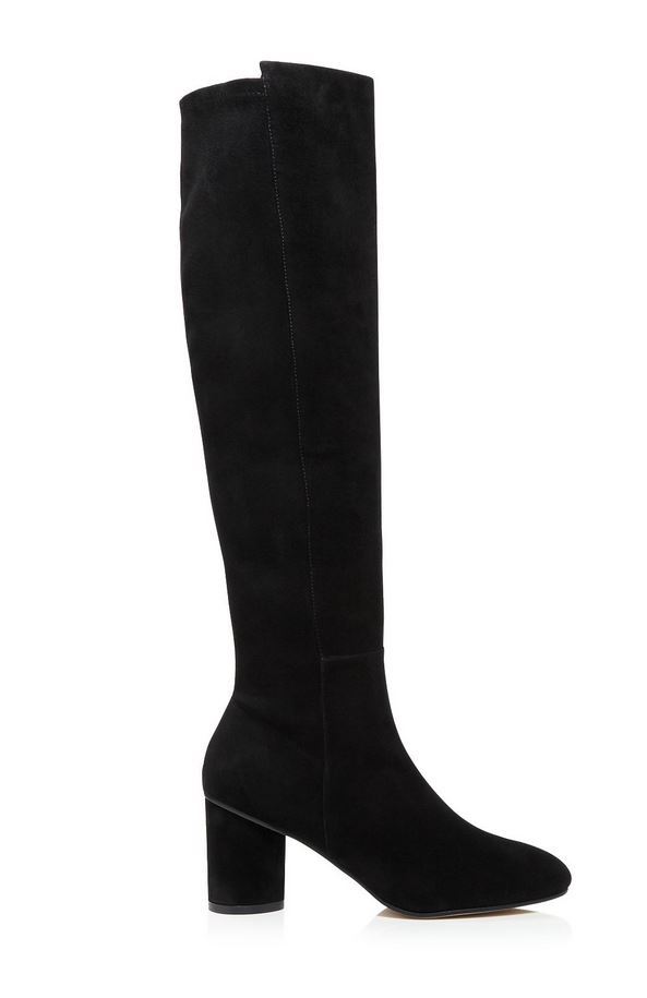 Pre-owned Stuart Weitzman $845  Eloise 75 Boots Knee-high Black Suede 5 6.5 7 7.5 8 9.5 10m