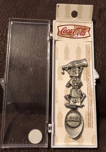 1997 COCA COLA COKE BOTTLE COLLECTIBLE PEWTER SPOON THE COCA-COLA COMPANY