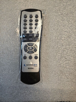 Original Technical Pro REMOTE CONTROL for RX504 -TESTED WORKING  OLD STOCK-