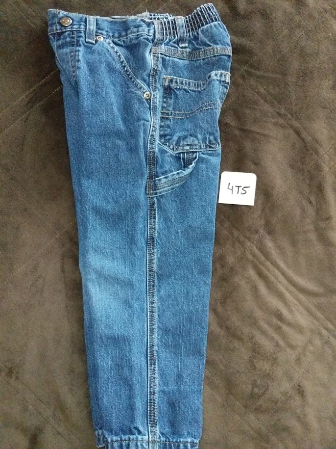 Arizona Jeans Toddler Kid Unisex Cargo Straight Leg Elastic Waist Jeans Size 4T