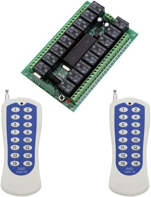 Versatile 16CH Wireless Relay Receiver with Transmitter for Automation Control