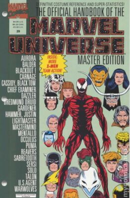 Official Handbook of the Marvel Universe Master Edition #29 VF 1993 Stock Image
