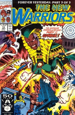New Warriors #13 VF 1991 Stock Image