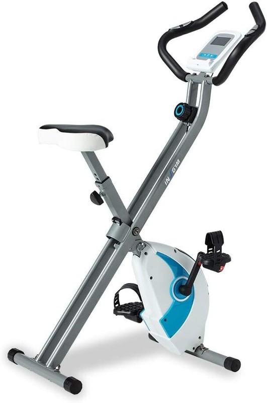 Exercise Bike  Foldable Fitness - Stationary Upright Workout Bike with Comfortab