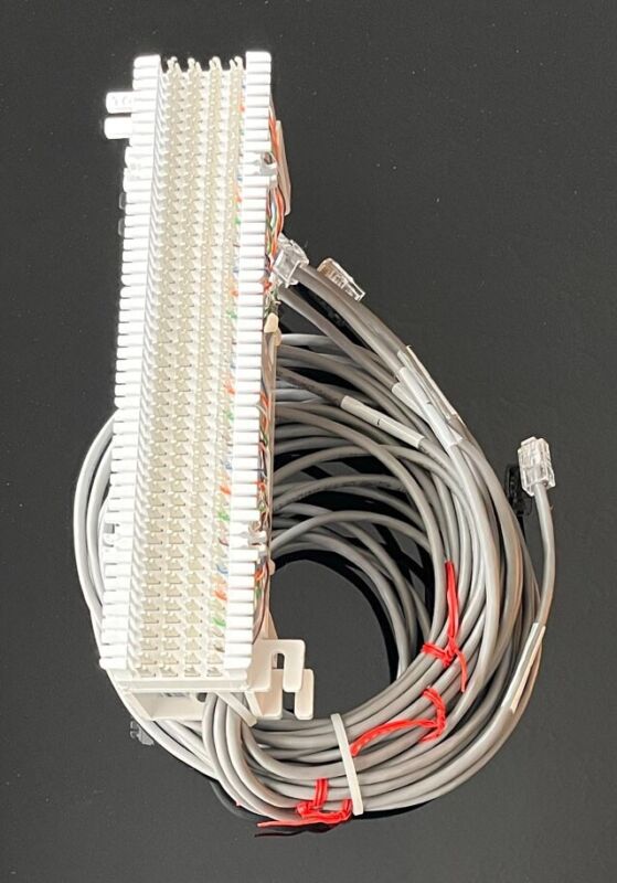 NEC SL2100 Installation Cable, 66 Block terminated 25pr w/6 8-pin Mod Plugs