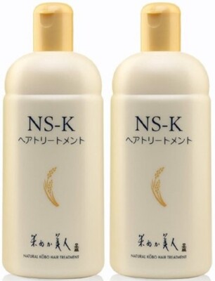 2 X Komenuka Bijin NS-K Natural KOBO Light Hair Treatment, 12.8 Oz, Rice Bran 