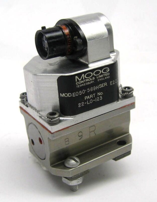 Moog E050-589h Servo Valve P/n 22-l0-123 1 Yr Warranty