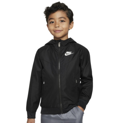 Nike Kids Windrunner Jacket Size 4 Black/Wolf Gray, NWT