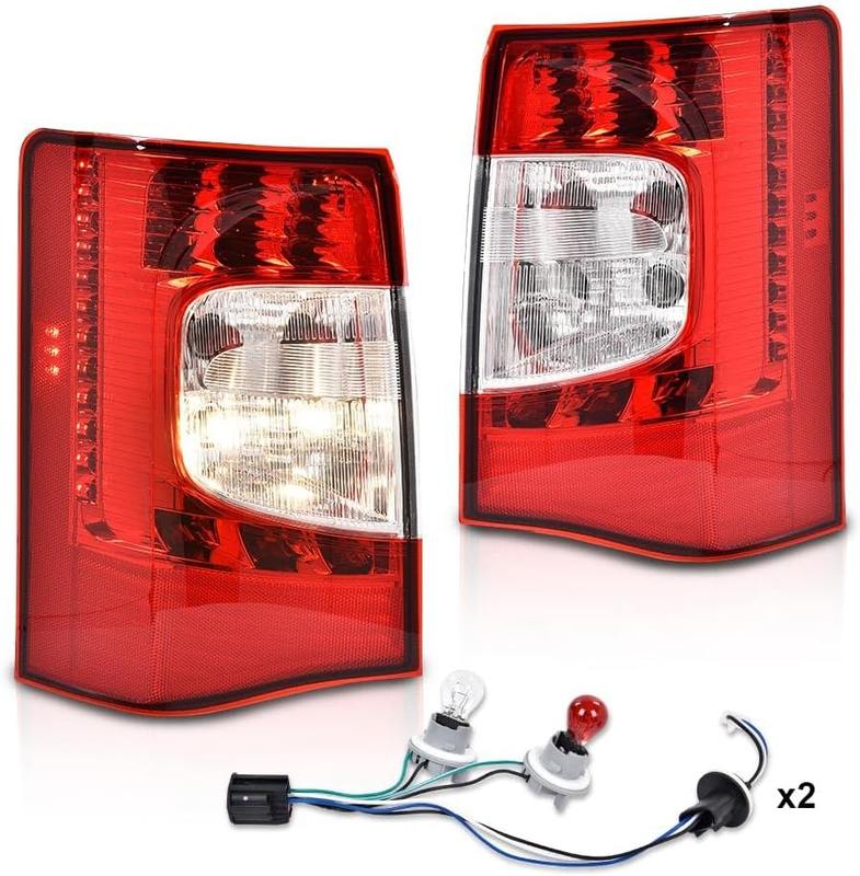 LED Rear Tail Lights Left Right W/Bulbs for Chrysler Town & Country 2011-2016