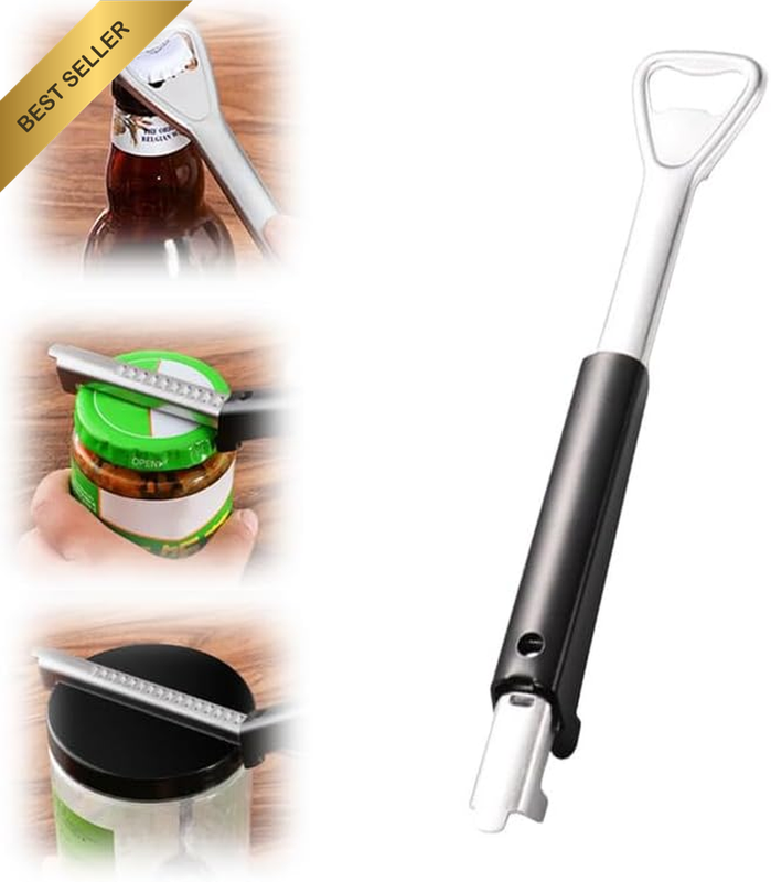 Adjustable Jar Opener for Weak Hands, 2024 New Adjustable Multifunctional Stainl