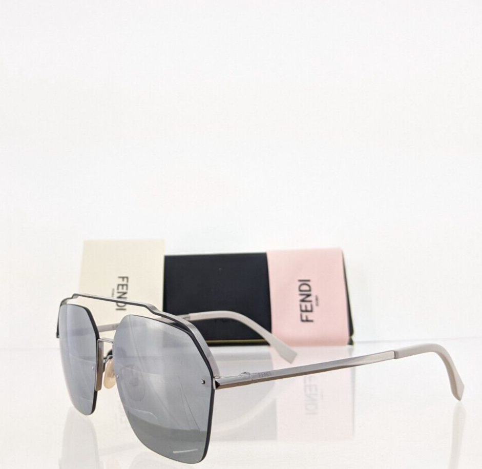 Brand New Authentic Fendi Sunglasses FF 0032/S 6LBT4 Silver 0032 Frame
