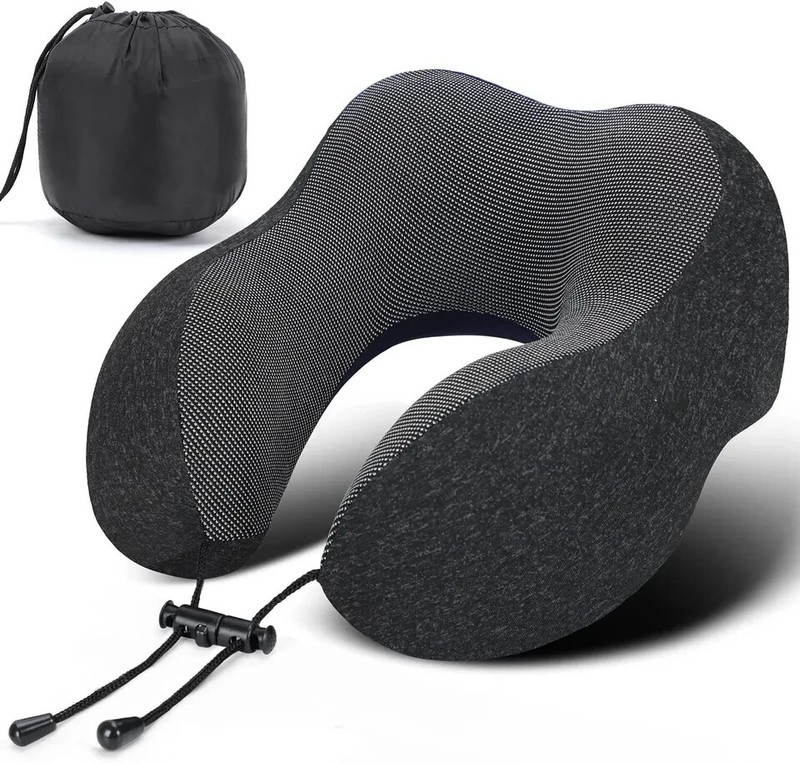 Memory Foam U-Shaped Travel Pillow Neck Support Head Rest Car