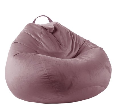 Stuffed Animal Storage Bean Bag Chair Cover No Filler Zipper Soft Fuzzy Fluff...