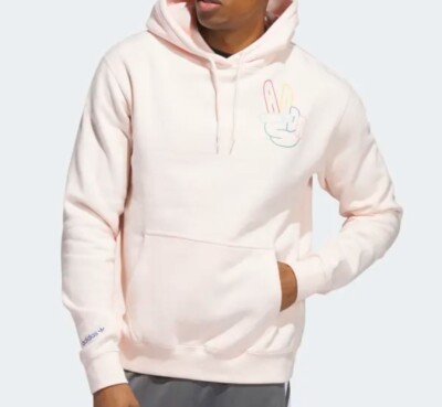 NEW MENS ADIDAS ORIGINALS PEACE SIGN TREFOIL HOODIE SIZE LARGE