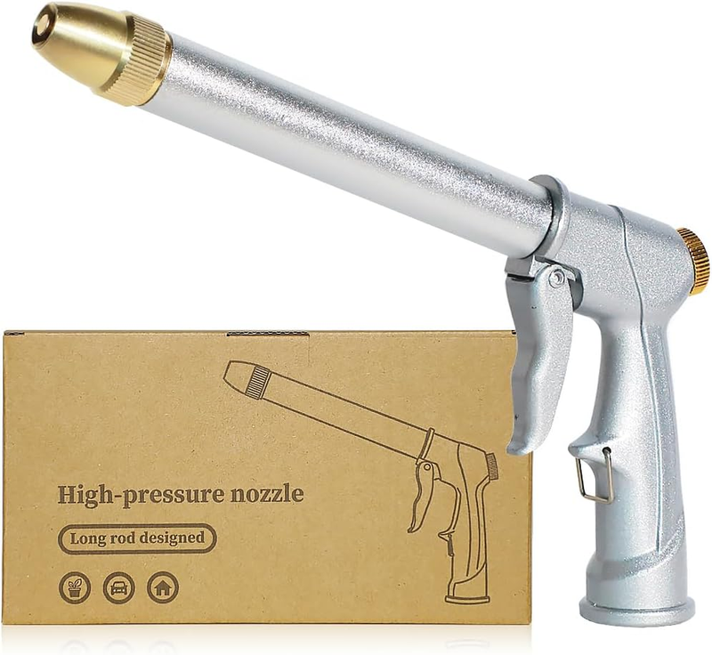 Nozzle Sprayer，100% Heavy Duty Metal High Pressure Water Hose Nozzle