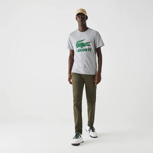 

Lacoste Хлопковая футболка с логотипом Lacoste Silver Chine, размер