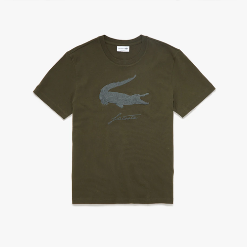 

Футболка с вышитым логотипом Lacoste Baobab, Khaki green