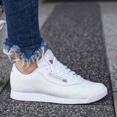 Reebok Princess Women's Sneaker Athletic Shoe White Trainers Footwear #475 #101
