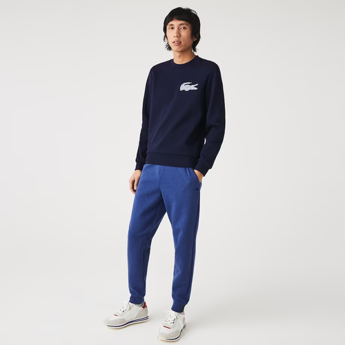 

Мужские спортивные брюки Lacoste Blue Chine Slim Fit из меланжевой смеси хлопка