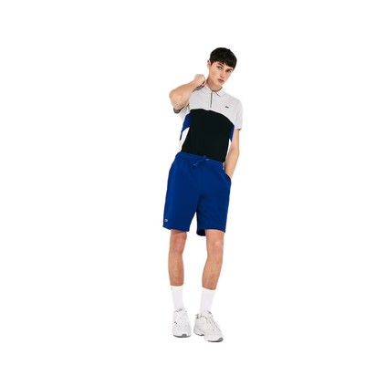

Мужские синие спортивные теннисные флисовые шорты Lacoste, Синий