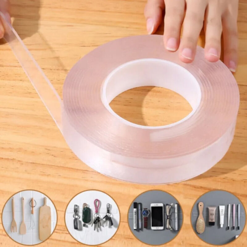 Reusable Strong Adhesive Nano Traceless Transparent Double Sided Anti Slip Tape