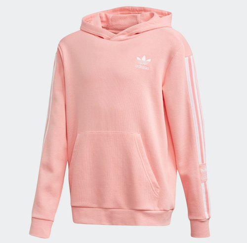 

Детский пуловер с капюшоном унисекс Adidas Originals, светящийся розовый, Glow pink
