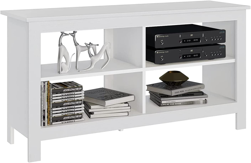 , Entertainment Center 4 Cubby Television Stands Cabinet Med