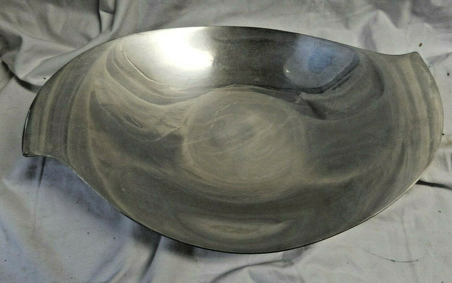 RARE! Fisher Stiver Mid-Modern-Deco Elegant Curved Tray #K52 RARE! Fisher Stiver Mid-Modern-Deco Elegant Curved Tray #K52