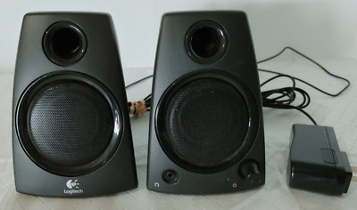 Logitech Z130 10 Watt Stereo PC Speakers Wired Set Black #23048